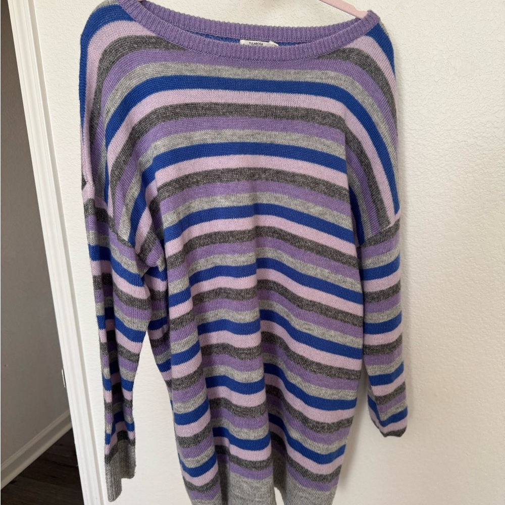 Tularosa Blue and Purple Striped Sweater